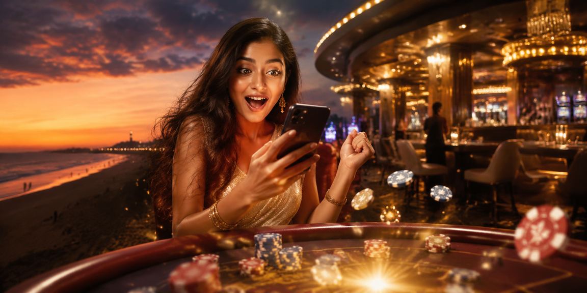 Indian player enjoying mobile casino games on s2t platform